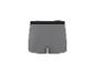 Caleçon gris avec ceinture élastique noire.