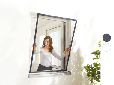 Livarno Home Moustiquaire pour fenêtre en aluminium, 100 x 120 cm