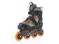 Rollers en ligne Crivit noirs et gris avec roues oranges