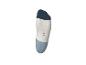 Chaussette rayée bleu marine, blanche et bleu clair avec l'inscription 'HE-IE 31-34'.