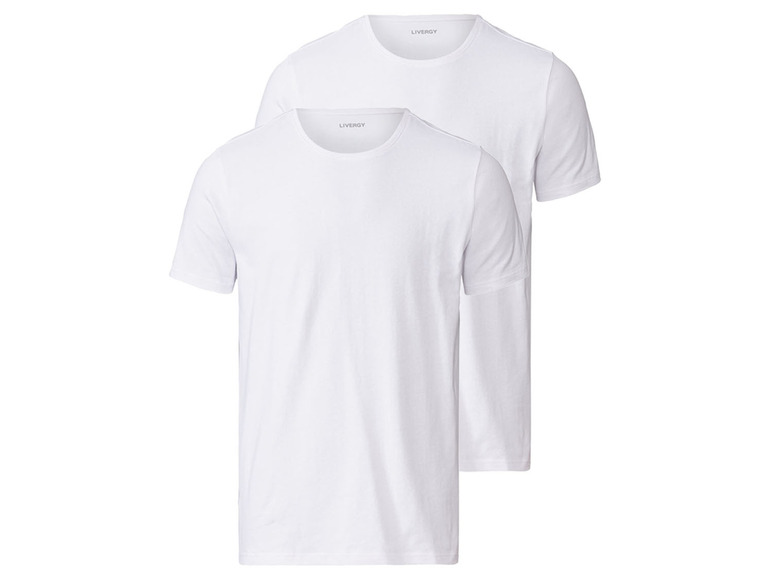 Ga naar volledige schermweergave: LIVERGY Set van 2 T-shirts van een katoenmix - afbeelding 3