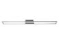 Moderne zilveren opbouw LED lineaire lamp
