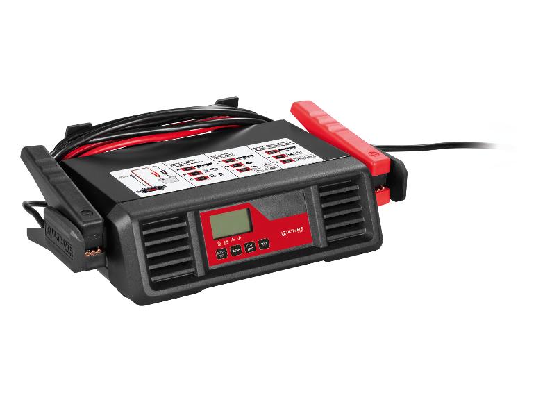 Chargeur de batterie Ultimate Speed avec pinces et câbles.