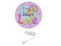 Paw Patrol nachtlamp met Skye en Everest in roze met hartjes en de tekst 'Love'.
