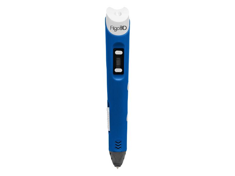 Un stylo 3D bleu de la marque Figo3D.