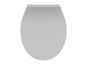 Een witte toiletbril.