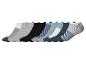 Lot de dix paires de chaussettes pour hommes de différentes couleurs et motifs.