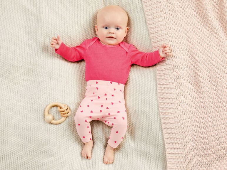 Aller en mode plein écran lupilu Set de 2 leggings bébé d'un mélange de coton bio - Photo 9