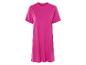 Fuchsia t-shirt jurk.