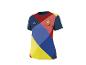 Veelkleurig T-shirt met geometrische patronen en logo's