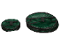 Deux poubelles pliables de tailles différentes.