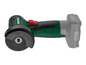 Een groene Parkside schuurmachine met een 4,0 Ah accu