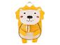 Geel leeuwenrugzakje voor kinderen, schattig design.