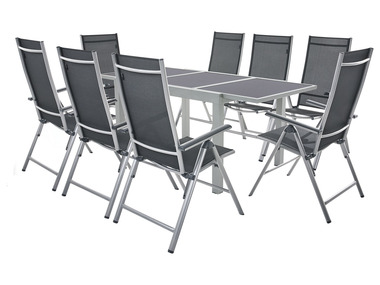 LIVARNO home Set de meubles de jardin en aluminium »Houston«, 9 pièces