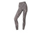 Zwarte leggings met luipaardprint.