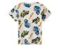 Wit kinder-T-shirt met Hot Wheels auto's en logo-opdruk.