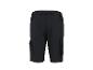 Shorts cargo noirs pour hommes avec poches latérales et passants de ceinture.