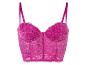 Un soutien-gorge en dentelle rose
