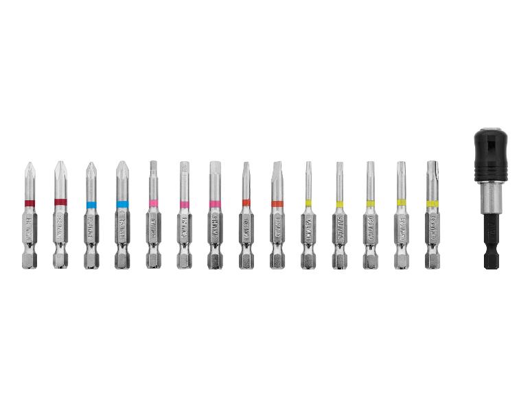 Un jeu de tournevis de différentes tailles et un support magnétique.