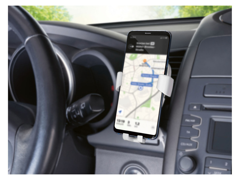 Aller en mode plein écran TRONIC® Support de téléphone pour voiture avec fonction de charge Qi® - Photo 9