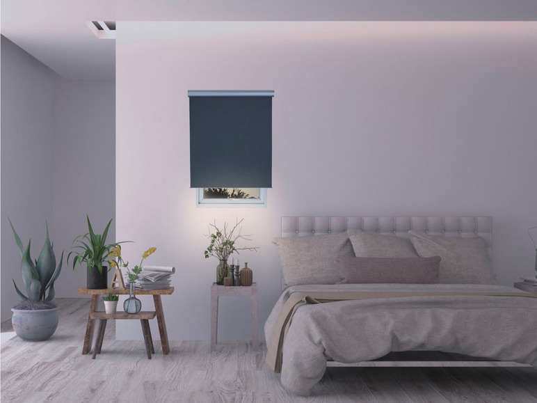 Ga naar volledige schermweergave: LIVARNO home Automatisch verduisterend rolgordijn Smart Home, 120 x 195 cm - afbeelding 2