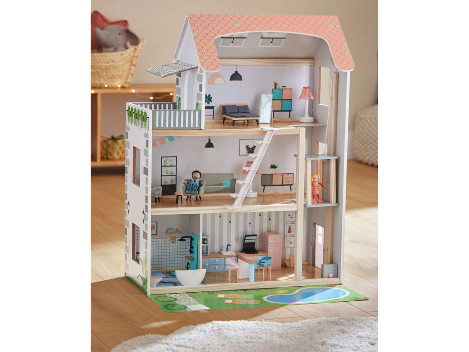 Playtive Maison de poupées en bois