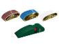 Ponçeuse Parkside avec trois bandes abrasives.