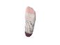 Chaussettes invisibles rayées roses, blanches et marron