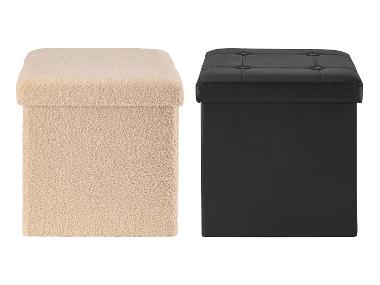 Pouf-coffre avec espace de rangement LIVARNO home