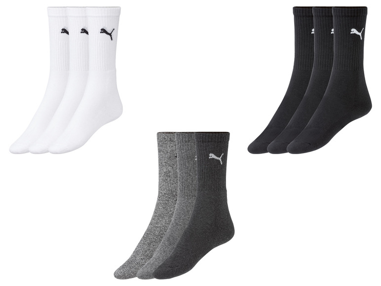 Aller en mode plein écran Puma Set de 3 paires de chaussettes en un mélange de coton - Photo 1