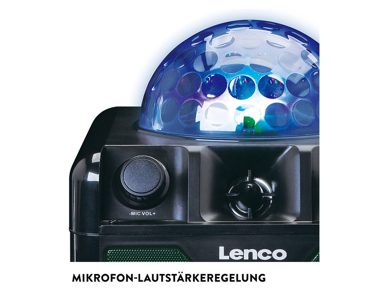 Ga naar volledige schermweergave: Lenco Karaoke systeem met microfoon & Bluetooth - afbeelding 6