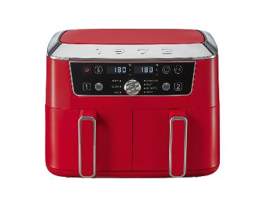 SILVERCREST® Airfryer double rétro rouge