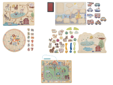 LUPILU® Puzzle éducatif en bois
