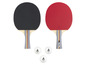 Deux raquettes de ping-pong Joola Team School avec trois balles.