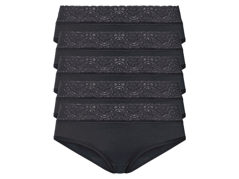 Aller en mode plein écran esmara® Set de 5 hipsters à dentelle en un mélange de coton - Photo 6