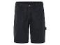 Donkerblauwe stevige werkshorts.