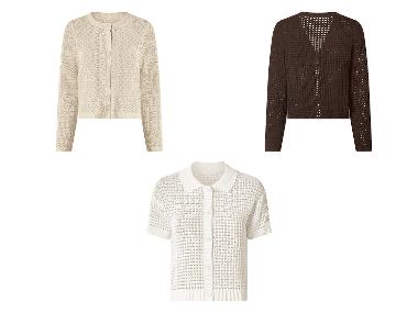 esmara® Cardigan en tricot ajouré pour femmes
