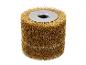 Brosse métallique cylindrique en laiton pour ponceuse