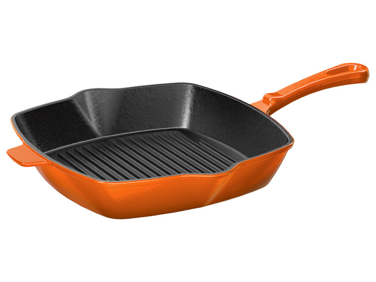 Ga naar volledige schermweergave: ERNESTO® Gietijzeren grillpan, 24,5 x 24,5 cm - afbeelding 16