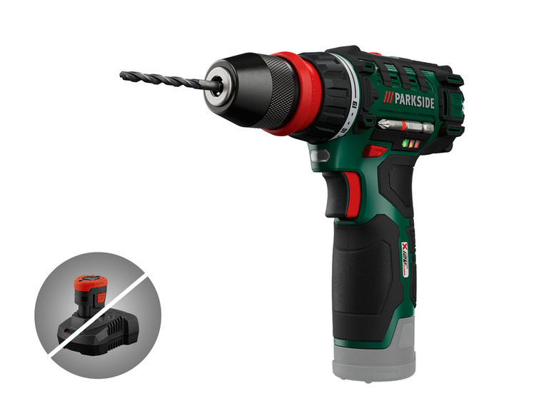 Aller en mode plein écran PARKSIDE® Perceuse-visseuse sans fil » PBSA 12 E4 «, 12 V - Photo 1