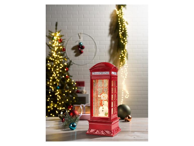 Lanterne à LED De Noël Avec Neige Tourbillonnante [Infactory
