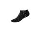 Chaussette courte noire à pois blancs