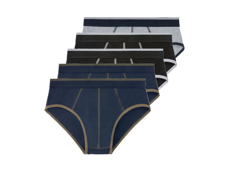 Ga naar volledige schermweergave: LIVERGY® Set van 5 slips van een katoenmix - afbeelding 14