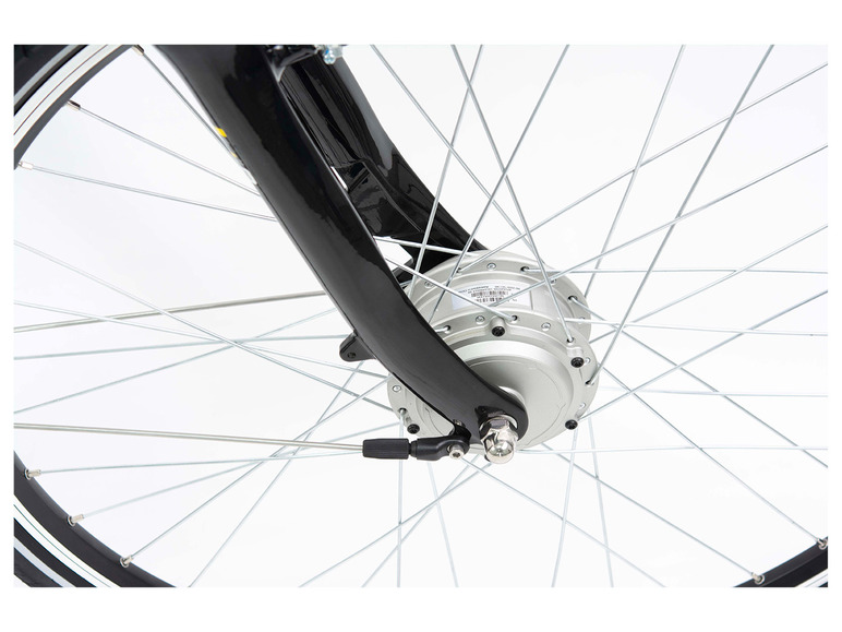 Ga naar volledige schermweergave: Colorado Elektrische fiets »Shiny Black Lady«, 28", voorwielmotor - afbeelding 11