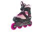 Rollers Crivit roses et noirs avec roues roses