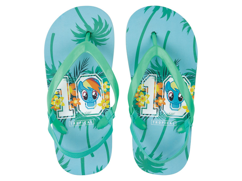 Ga naar volledige schermweergave: Teenslippers met print - afbeelding 4