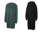 Robe sweat à manches longues Jette Sport vert foncé et cardigan long noir à capuche.