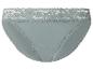 Culotte femme vert clair avec détails en dentelle florale.