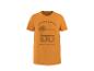 T-shirt orange avec imprimé de magasin de surf et palmier, avec le texte 'ENDLESS SUMMER'.