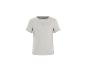Geribbeld baby T-shirt met korte mouwen en geborduurd hart.